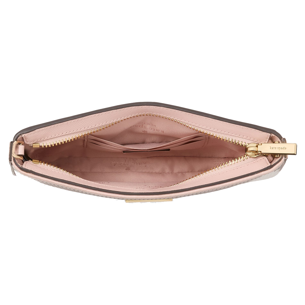 Kate Spade Madison Satin Sequin Lilly Pochette Rose Smoke # KK166