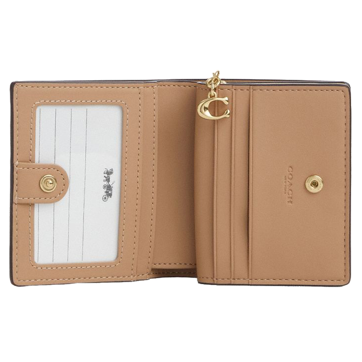 Coach Snap Wallet With Floral Applique Moonlight # CAP16