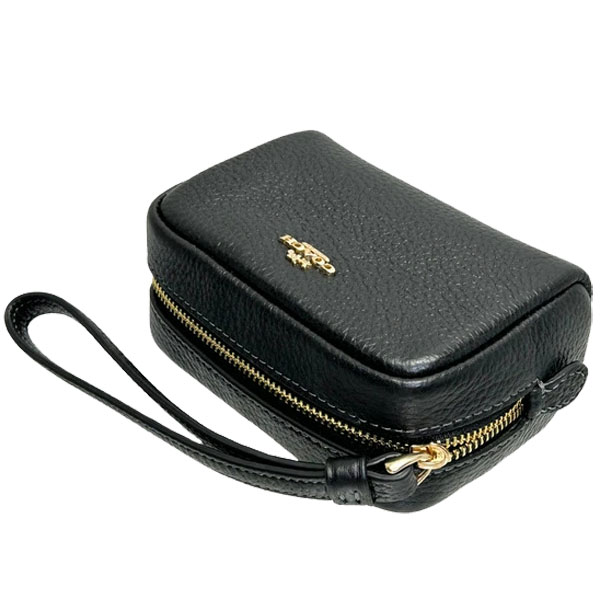 Coach Pouch Wristlet Black # CW906