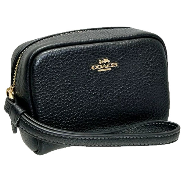 Coach Pouch Wristlet Black # CW906