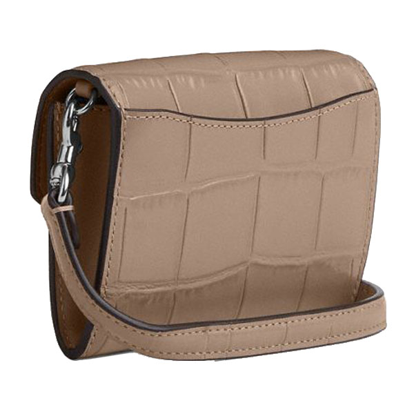 Coach Mini Envelope Wallet With Strap Silver Stone # CU175