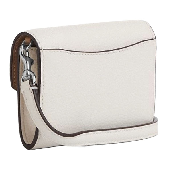 Coach Mini Envelope Wallet With Strap Silver Chalk # CU170