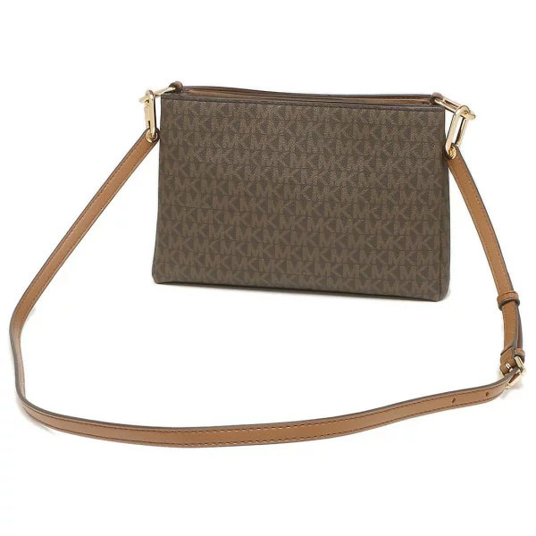 Michael Kors Trisha Medium Triple Compartment Crossbody Bag Sling Brown # 35H1G9TC8B