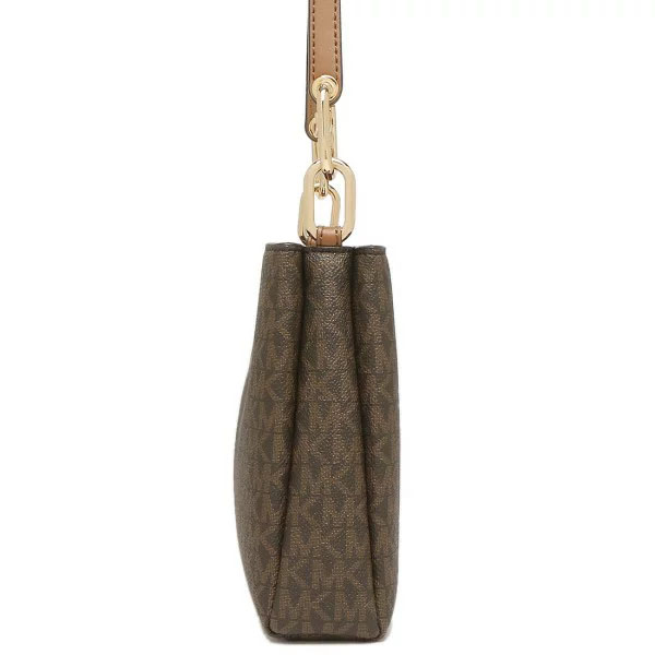 Michael Kors Trisha Medium Triple Compartment Crossbody Bag Sling Brown # 35H1G9TC8B