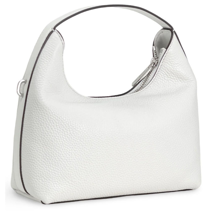 Michael Kors Crossbody Sling Bag Ember Small Pebbled Leather Messenger Bag Optic White # 35F4S7YM1L