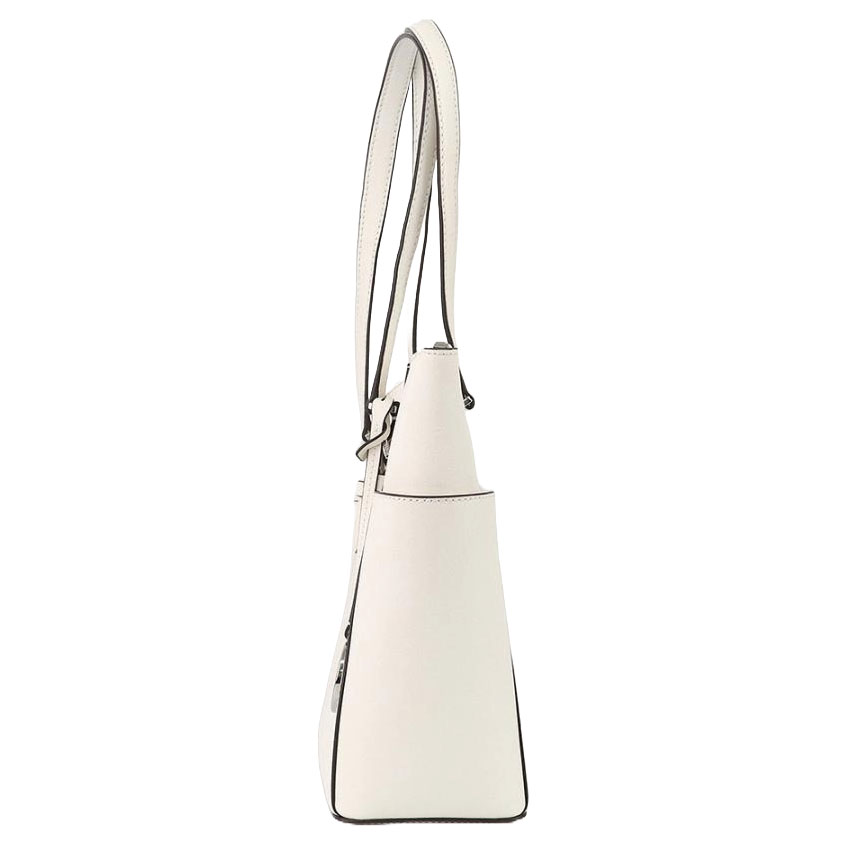 Michael Kors Shoulder Bag Charlotte Large Top-Zip Tote Optic White # 35F0SCFT3L