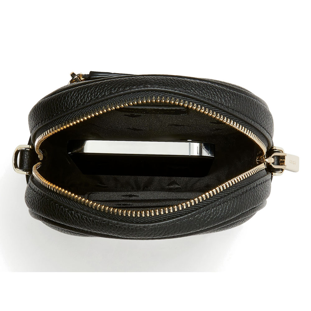 Kate Spade Crossbody Bag Sling Rosie Pebbled Leather North South Black # K4854D5