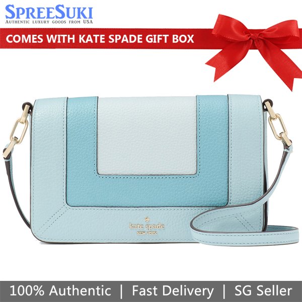 Kate Spade Lena Mini Crossbody Blue Multicolor # KK149