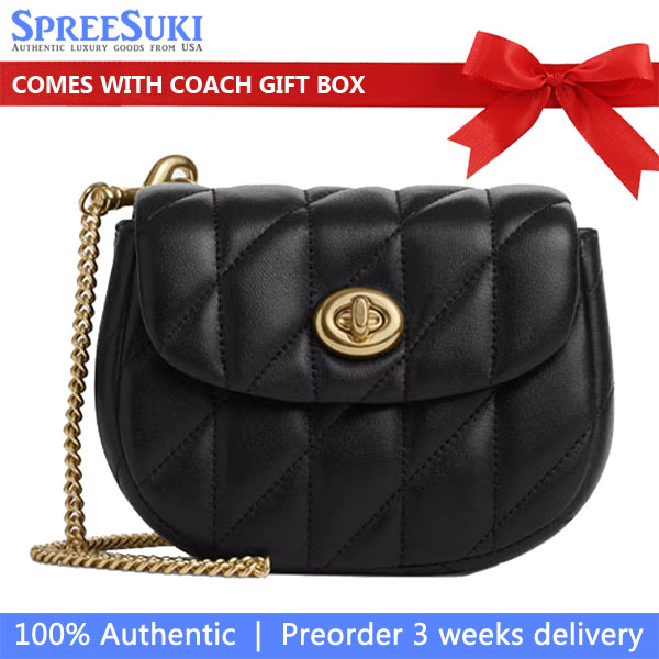 Coach Turnlock Card Case Black # CZ018