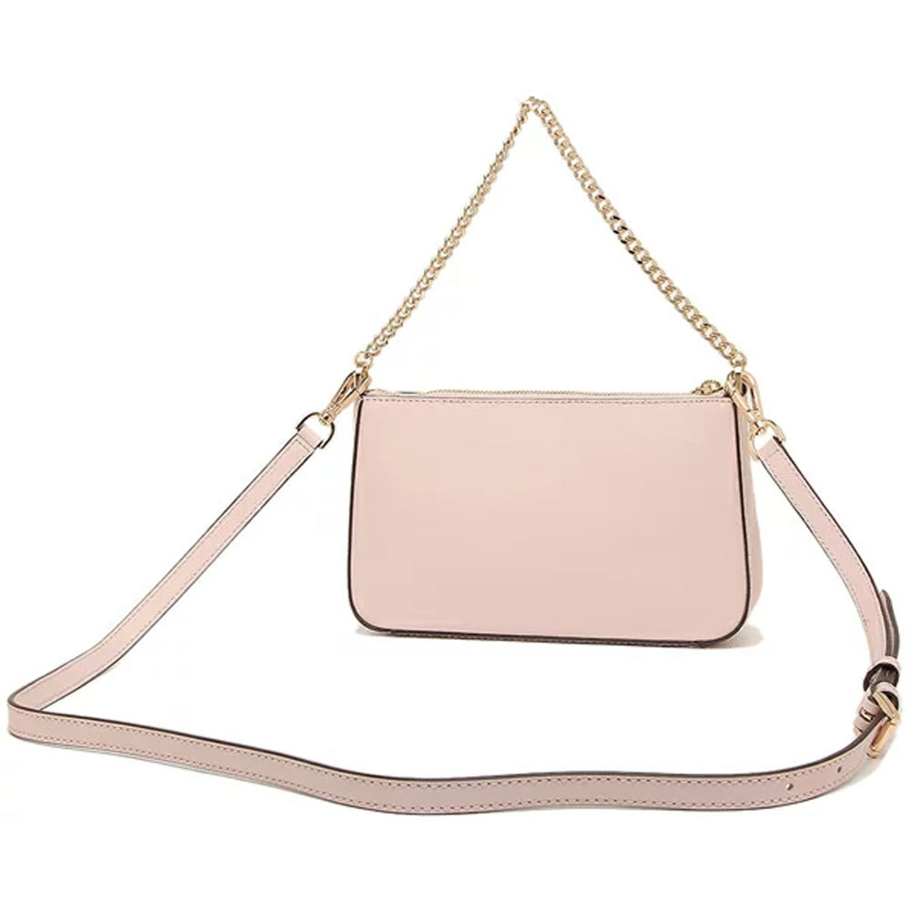 Michael Kors Medium Zip Pouchette Jet Set Travel Crossbody Bag Sling Powder Blush Pink # 35S0GTVU6L