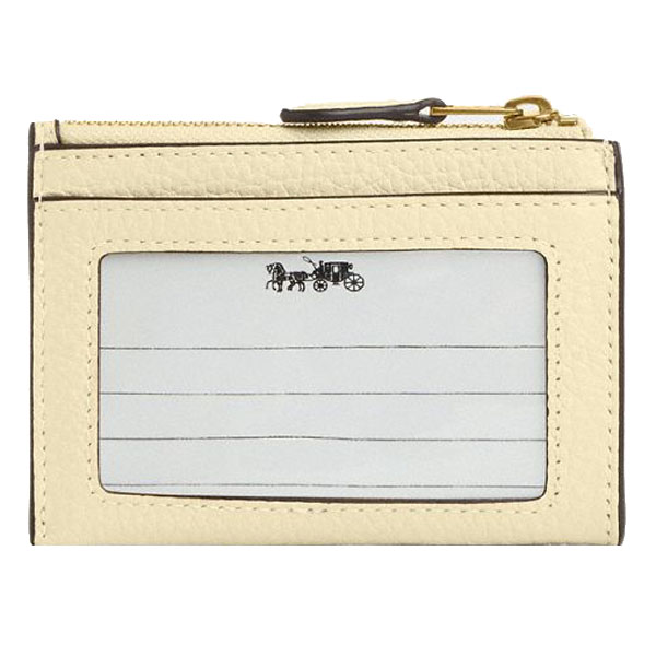 Coach Mini Skinny Id Case With Crystal Brass Moonlight # CAT64
