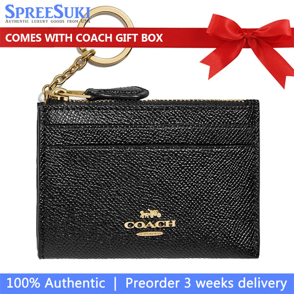 Coach Mini Skinny Id Case Black # 88250