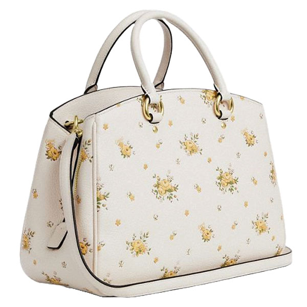Coach Savannah Carryall Bag With Floral Print Chalk Multi # CAL41