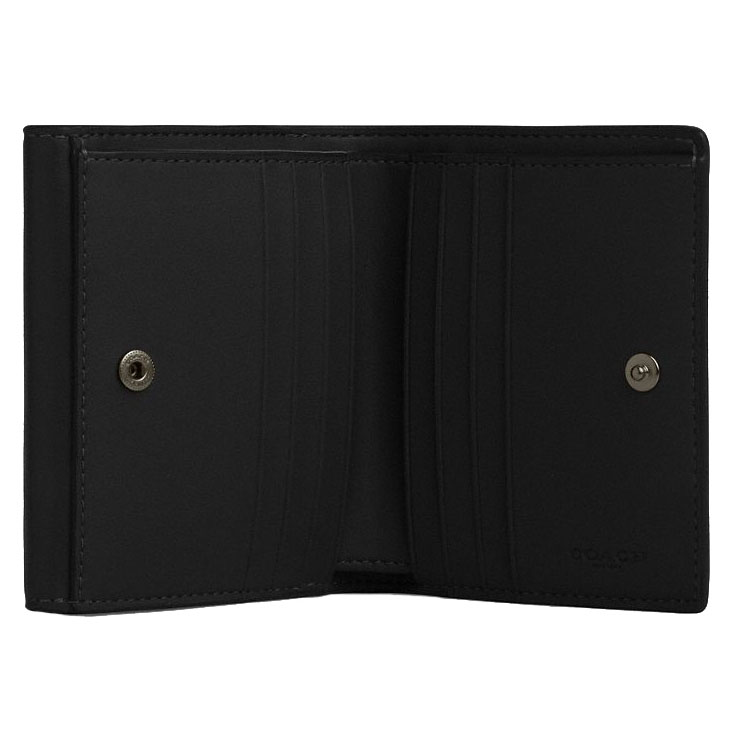 Coach Eliza Small Wallet Gunmetal Black # CT985