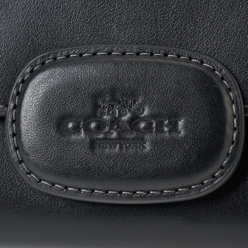 Coach Eliza Small Wallet Gunmetal Black # CT985