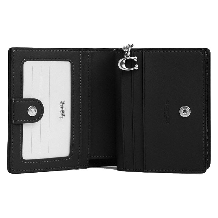 Coach Snap Wallet In Signature Jacquard Black # CU401