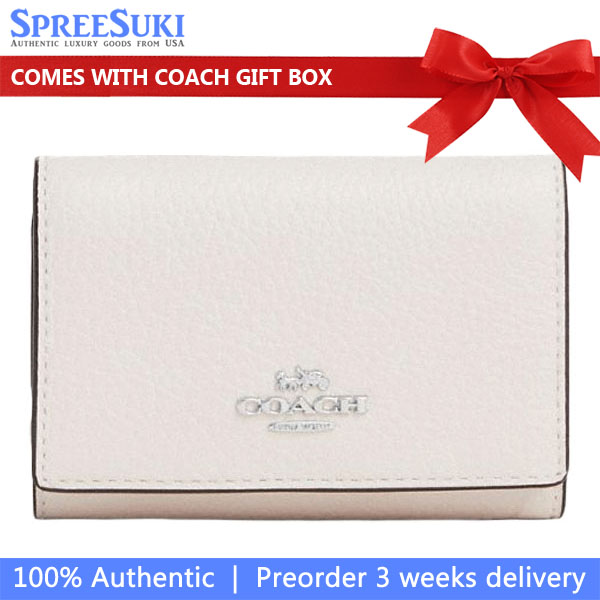 Coach Micro Wallet Silver Chalk Multi # CM238