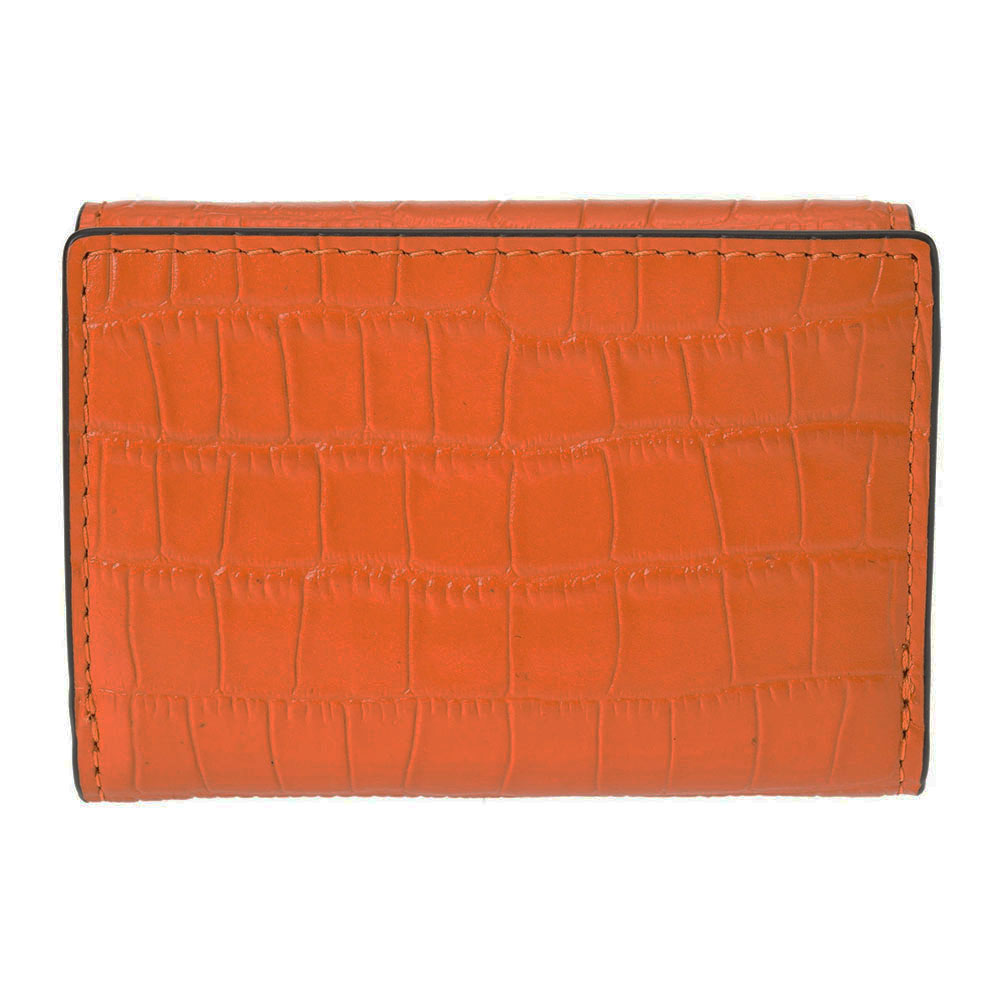 Coach Micro Wallet Silver Washed Orange # CU914