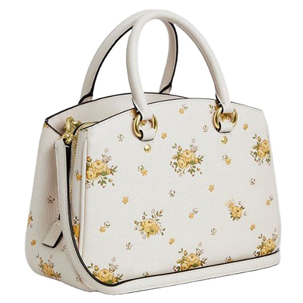 Coach Savannah Small Carryall Bag With Floral Print Chalk Multi # CAL42