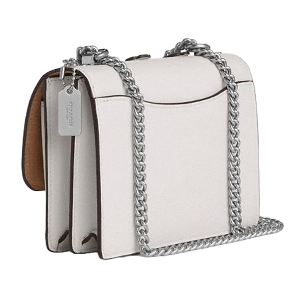 Coach Mini Klare Crossbody Bag With Floral Applique Silver Chalk # CAK00