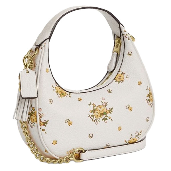 Coach Carmen Mini Crossbody Bag With Floral Print Chalk Multi # CAK90