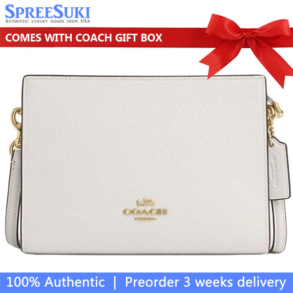 Coach Slim Crossbody Bag Chalk # CAT21