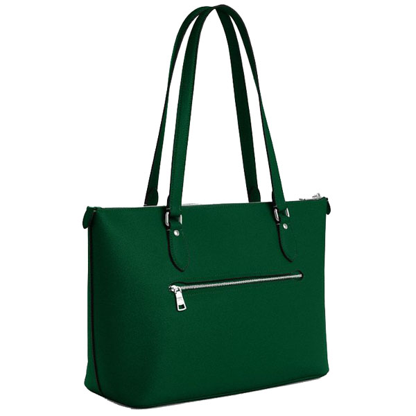 Coach Gallery Tote Bag Silver Shamrock # CV402