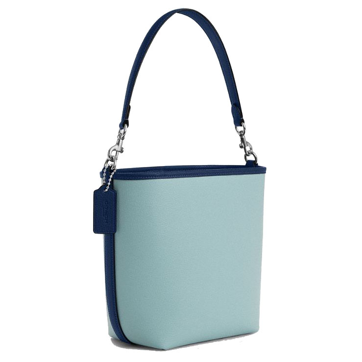 Coach City Bucket Bag In Colorblock Light Blue Deep Blue # CBA54