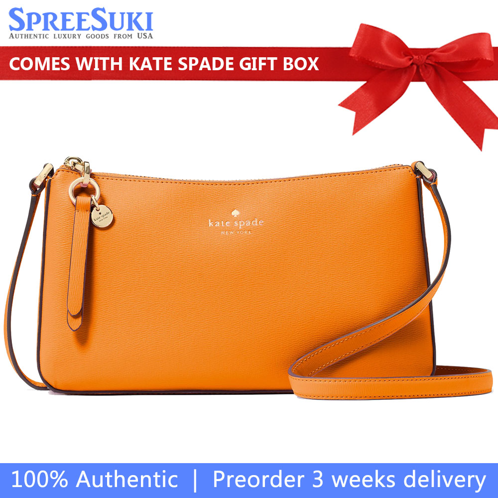 Kate Spade Ginnie Crossbody Orange Zinnia # KK311