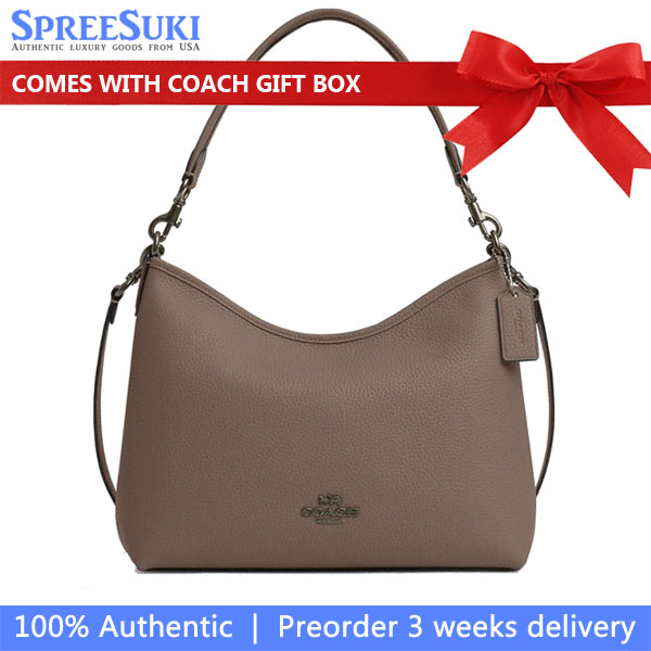 Coach Laurel Shoulder Bag Dark Stone # CR148