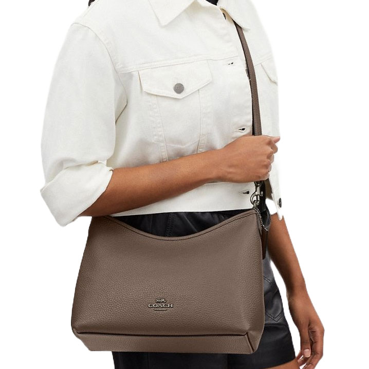 Coach Laurel Shoulder Bag Dark Stone # CR148