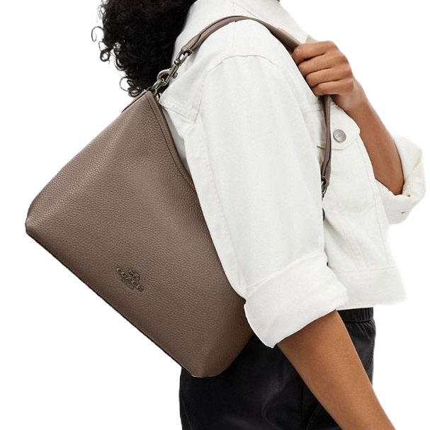 Coach Laurel Shoulder Bag Dark Stone # CR148