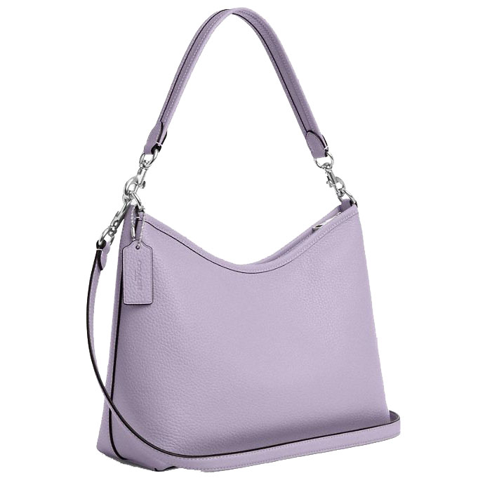 Coach Laurel Shoulder Bag Silver Lilac # CR148