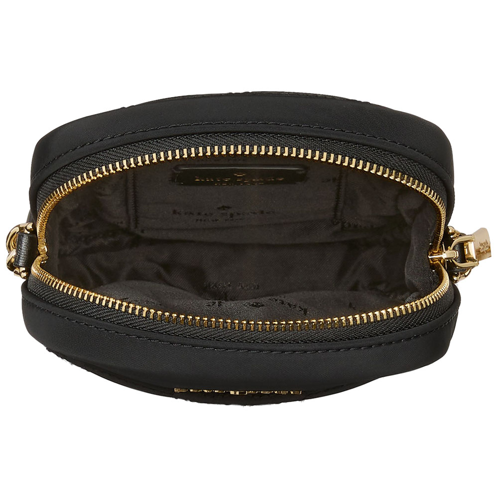 Kate Spade Spade Flower Quilted Fabric Phone Crossbody Black # KK898