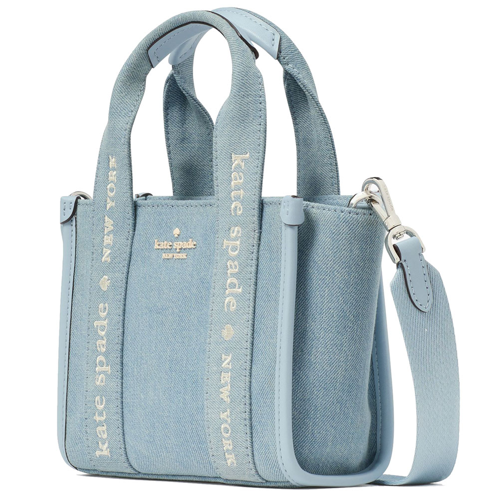 Kate Spade Kip Denim Mini Tote Blue Multicolor # KL066