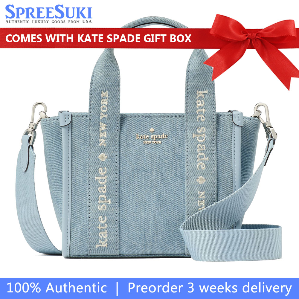 Kate Spade Kip Denim Mini Tote Blue Multicolor # KL066