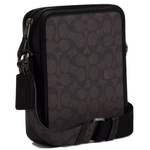 Coach Sullivan Crossbody In Signature Canvas Walnut / Black # CAT78