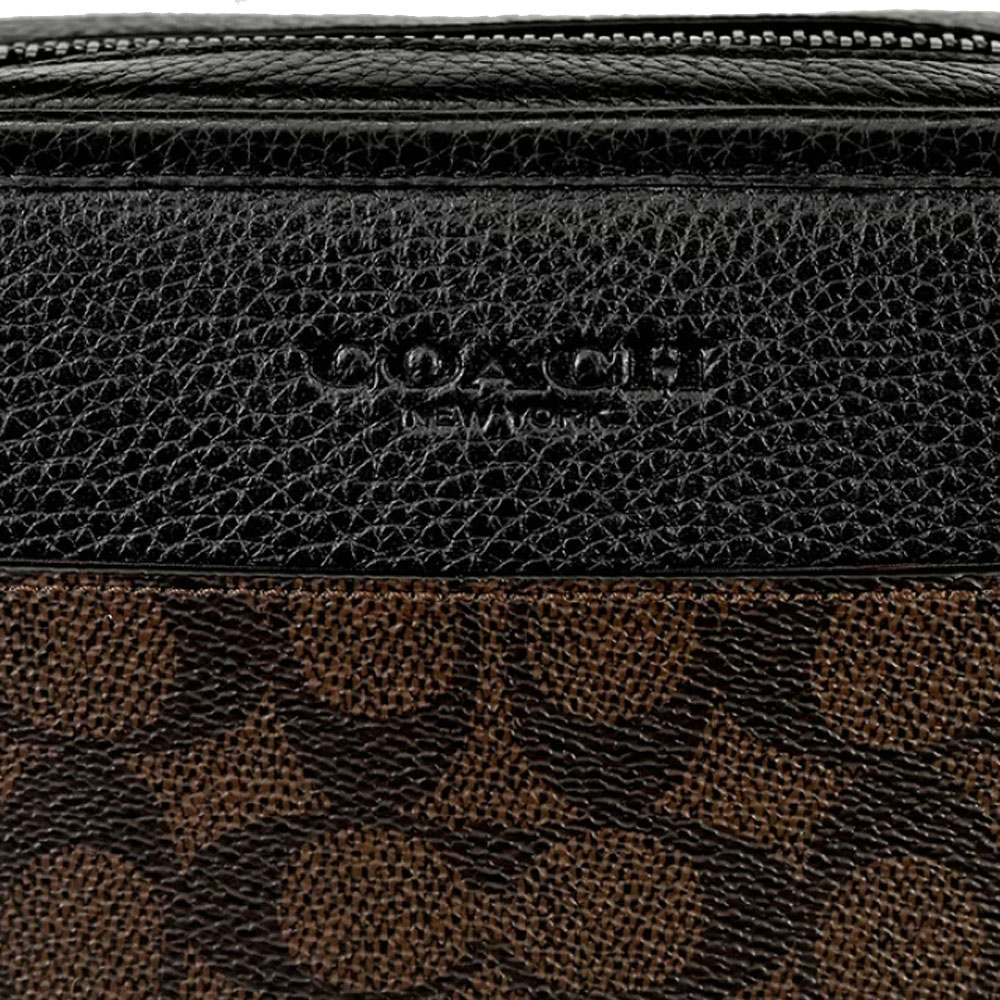 Coach Sullivan Crossbody In Signature Canvas Walnut / Black # CAT78