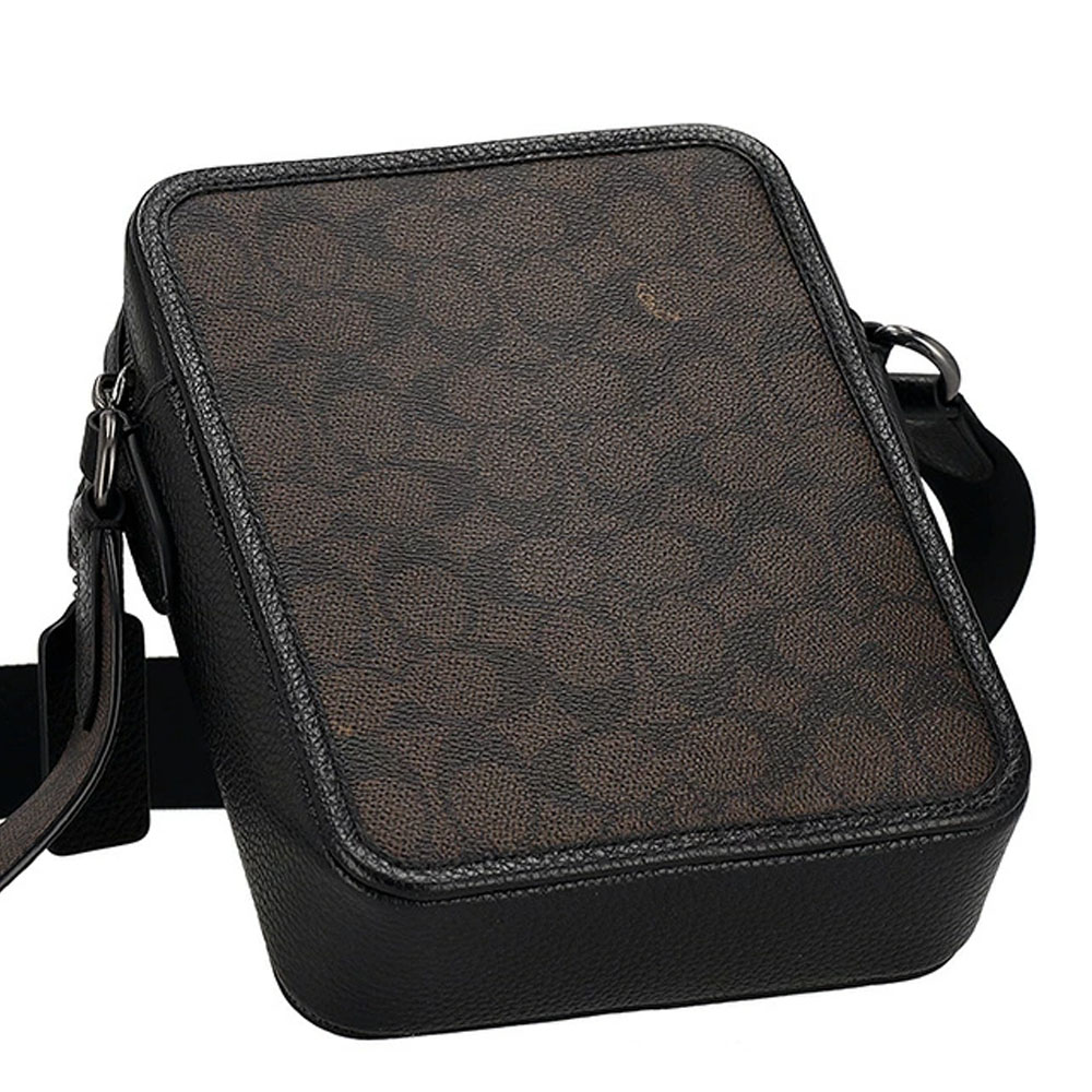 Coach Sullivan Crossbody In Signature Canvas Walnut / Black # CAT78