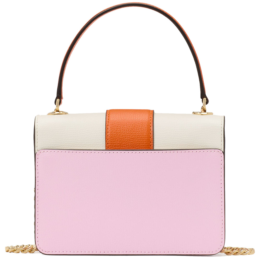 Kate Spade Phoebe Turnlock Mini Flap Crossbody Pink Horizon Multi # KK897