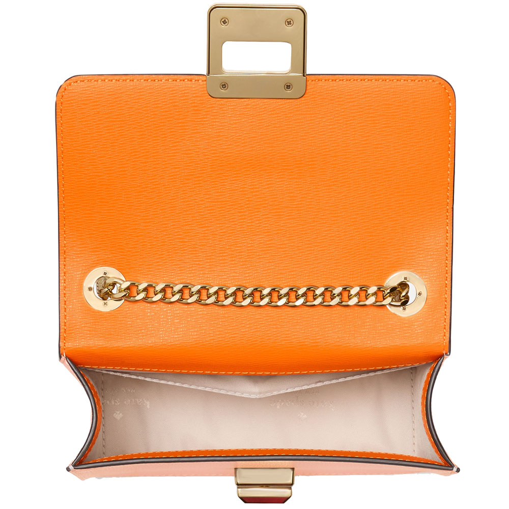 Kate Spade Phoebe Turnlock Mini Flap Crossbody Pink Horizon Multi # KK897