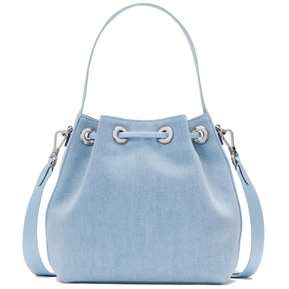 Kate Spade Kip Denim Bucket Bag Blue Multicolor # KL049