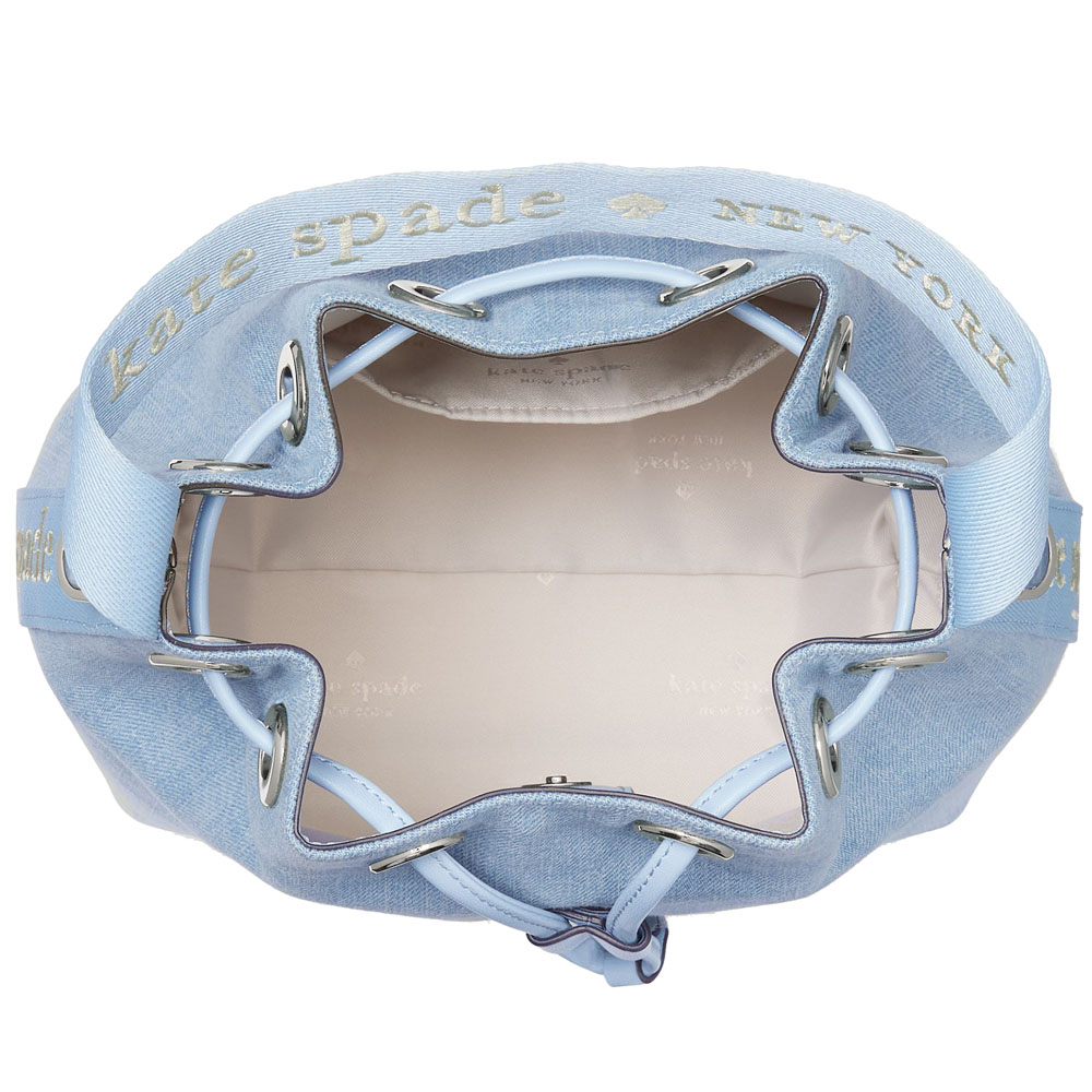 Kate Spade Kip Denim Bucket Bag Blue Multicolor # KL049