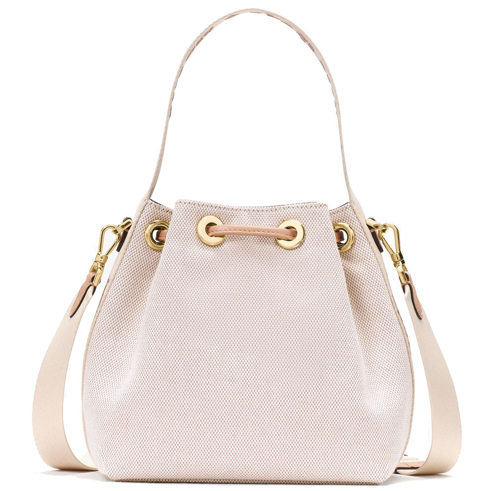 Kate Spade Kip Canvas Bucket Bag Light Fawn Multi # KL048