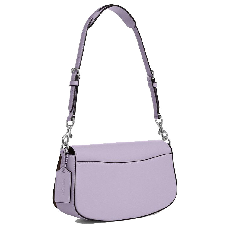 Coach Andrea Shoulder Bag Silver Lilac # CT768
