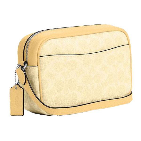 Coach Mini Jamie Camera Bag In Signature Canvas Silver Hay # CY752