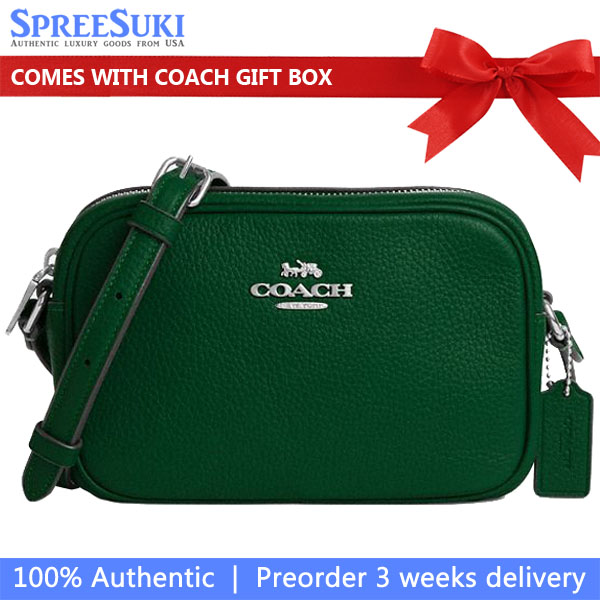 Coach Mini Jamie Camera Bag Silver Shamrock # CQ875
