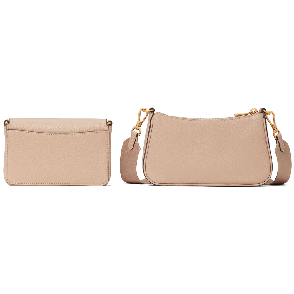 Kate Spade Double Up Crossbody Kraft Paper # KD648