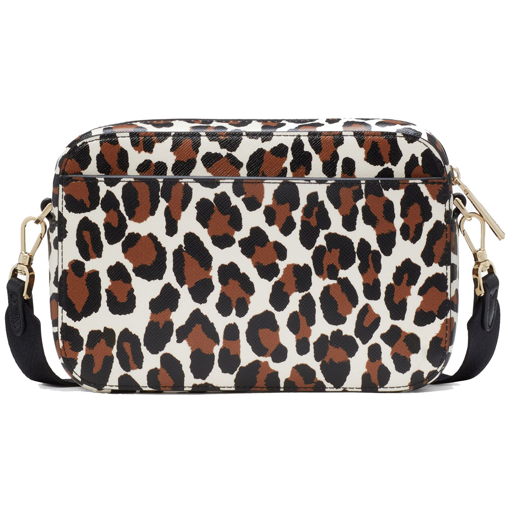Kate Spade Madison Spotted Leopard Mini Camera Bag Cream Multi # KI377
