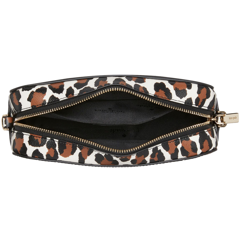 Kate Spade Madison Spotted Leopard Mini Camera Bag Cream Multi # KI377